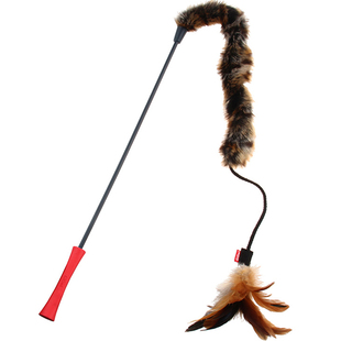 GiGwi贵为猫玩具自嗨解闷神器逗猫棒羽毛耐咬养猫幼猫宠物用品