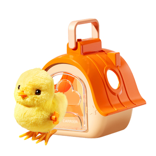 婴儿发条毛绒小鸡1玩具0一3岁2上弦仿真动物跳跳鸭小黄鸡兔子宝宝