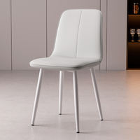 The dining chairs are modern and simple Nordic light luxury ironwork backrest chairs, negotiation desks and chairs, and casual dining tables and chairs thumbnail 8