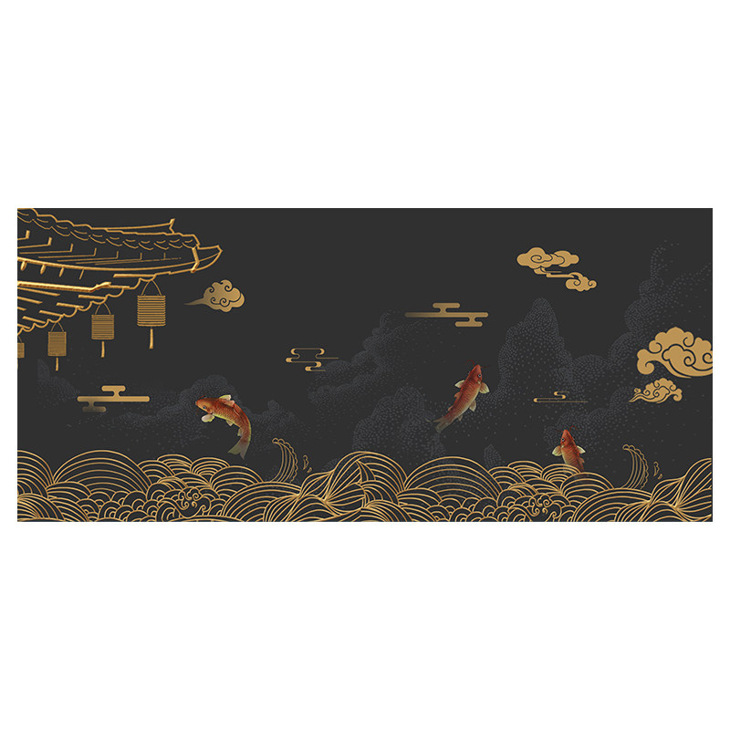 国潮风鼠标垫超大办公游戏桌垫子