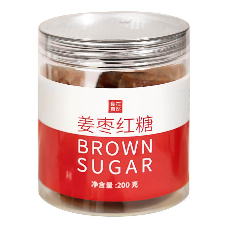 食在自然姜枣红糖200g罐装