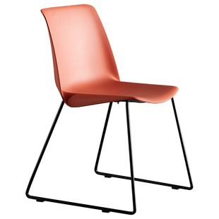 简约餐椅北欧塑料椅子铁艺休闲椅书桌椅靠背凳子INS商用洽谈桌椅