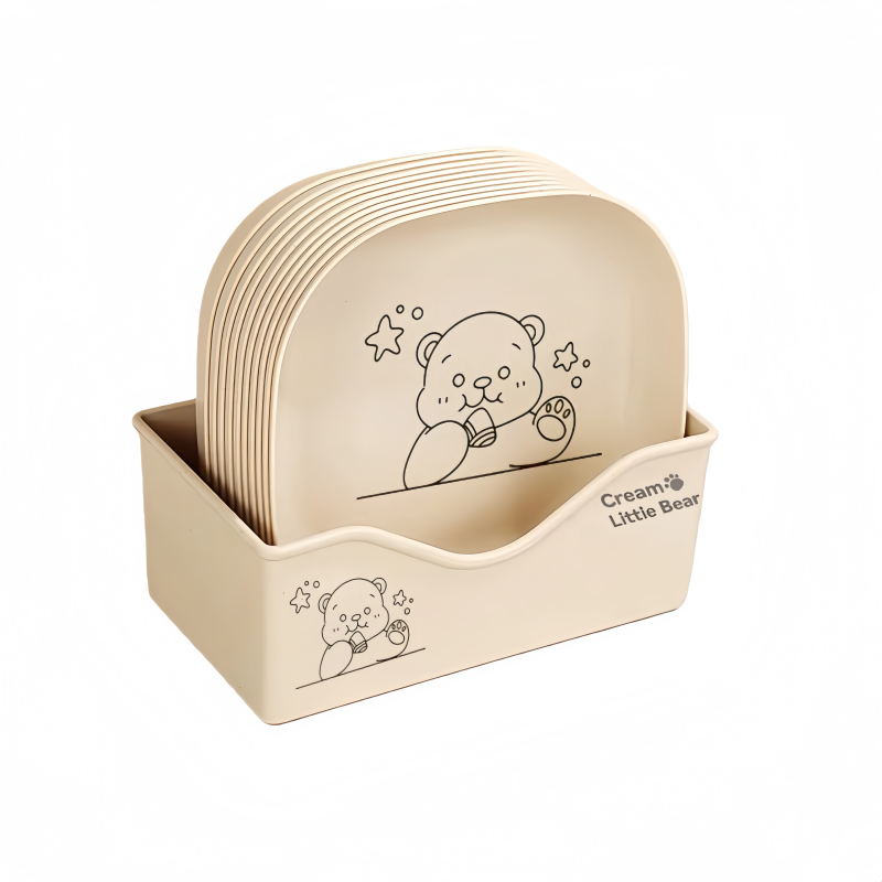 家用吐骨碟餐桌吐骨头盘碟塑料放菜骨碟客厅水果盘吐骨盘垃圾渣盘