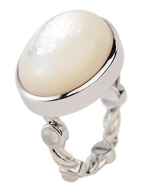 daccord绕线珐琅天然石戒指