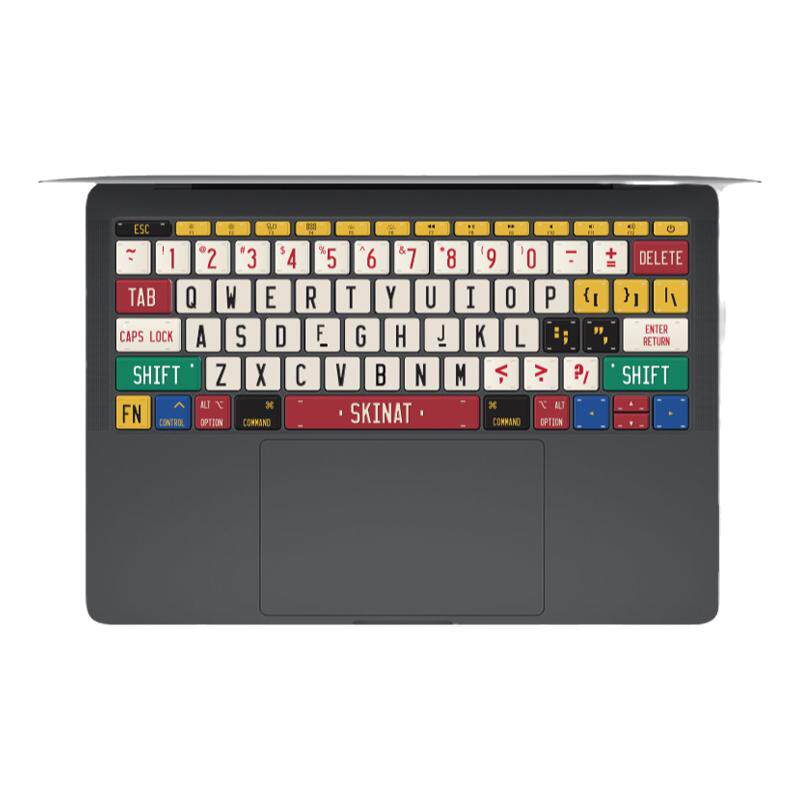 SkinAT 适用于MacBook笔记本键盘贴苹果电脑键盘贴膜MacBook Air 键盘保护膜电脑按键贴MacBook