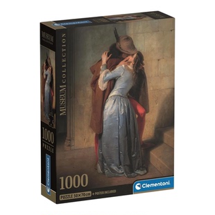 正品 Clementoni意大利进口益智名画拼图 最后一吻1000片海耶兹
