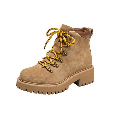 思加图小黄蜂复古马丁靴工装靴