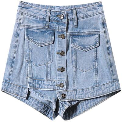 牛仔短裙女防走光裙裤短裤子
