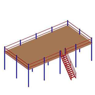 阁楼平台货架定制厂房办公室仓库二层隔层可拆卸免焊接钢结构平台