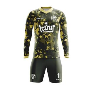 FUNRY蜂锐定制门将服守门员短袖球衣防护长袖印制队服海绵防护