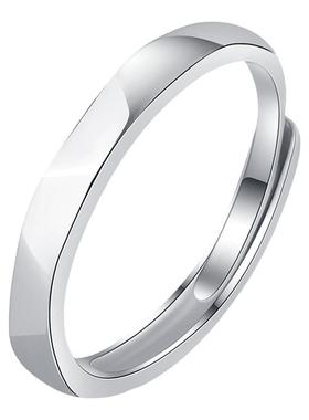 庭祥凯s925纯银菱形女闺蜜戒指