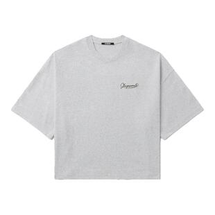 IT JACQUEMUS男装廓形短袖T恤新款简约休闲宽松圆领半袖082102MO