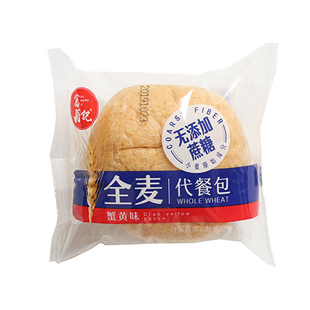 富翁记全麦代餐包面包粗粮软欧包蟹黄味儿童早餐面包整箱休闲零食