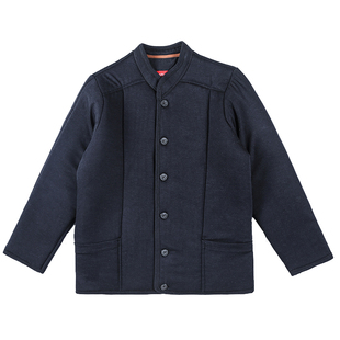 中老年棉衣驼绒棉袄短款加绒加厚保暖套装内穿送爸爸爷爷蒙玉达远