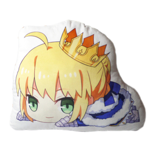 fate周边saber黑贞德梅林玛修fgo二次元动漫毛绒公仔抱枕