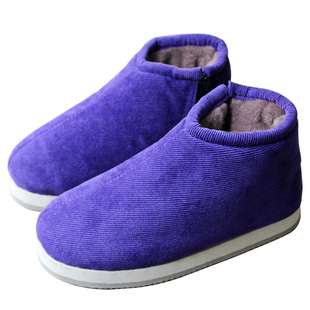 恩施老式手工棉鞋李家河男女士冬季保暖加绒中老年人防滑居家棉鞋