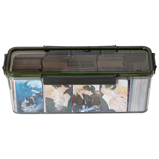 吧唧收纳盒谷子卡片小卡徽章卡牌透明带盖密封痛屋好物桌面整理盒