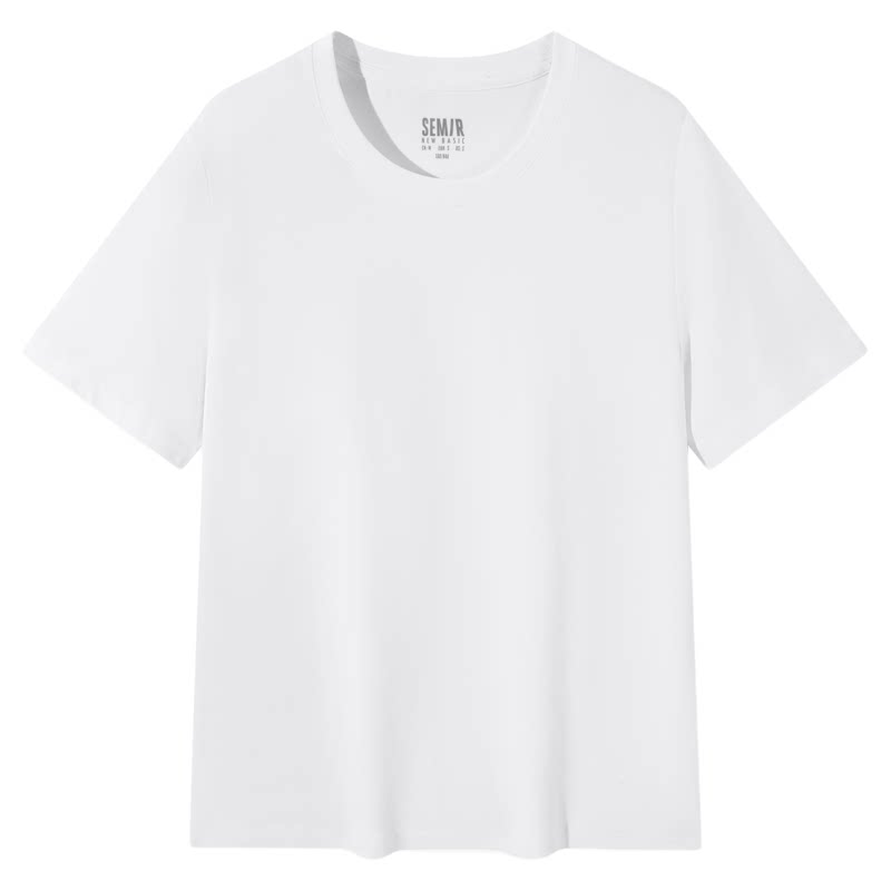 森马短袖T恤女纯色圆领正肩衣服