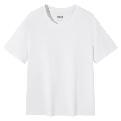 森马短袖T恤女纯色圆领正肩衣服