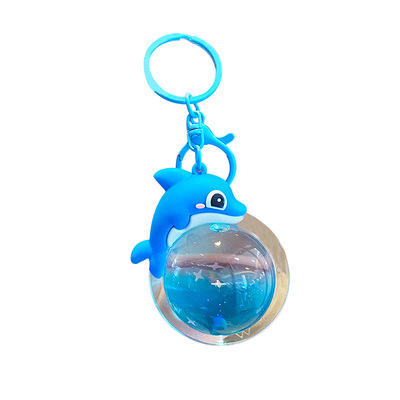 Coreland海豚漂浮液体水晶球挂饰