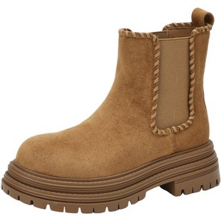 星期六马丁靴女冬2025冬季新款女靴女款靴子短靴时尚切尔西烟筒靴