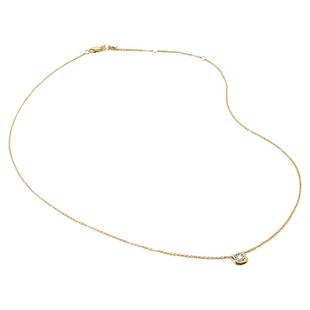 Monica Vinader莫妮卡项链经典方形培育钻石项链礼物小众吊坠镀金