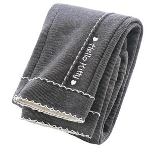 女童裤子加绒加厚秋冬2025新款洋气儿童一体绒休闲裤保暖外穿童装