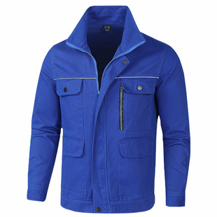 春秋工作服男装套装焊工专用纯棉劳保服电焊防烫耐磨工地干活穿的