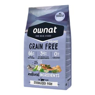 OWNAT西班牙进口无谷均衡鲜鱼配方绝育猫粮高蛋白全价通用猫猫粮