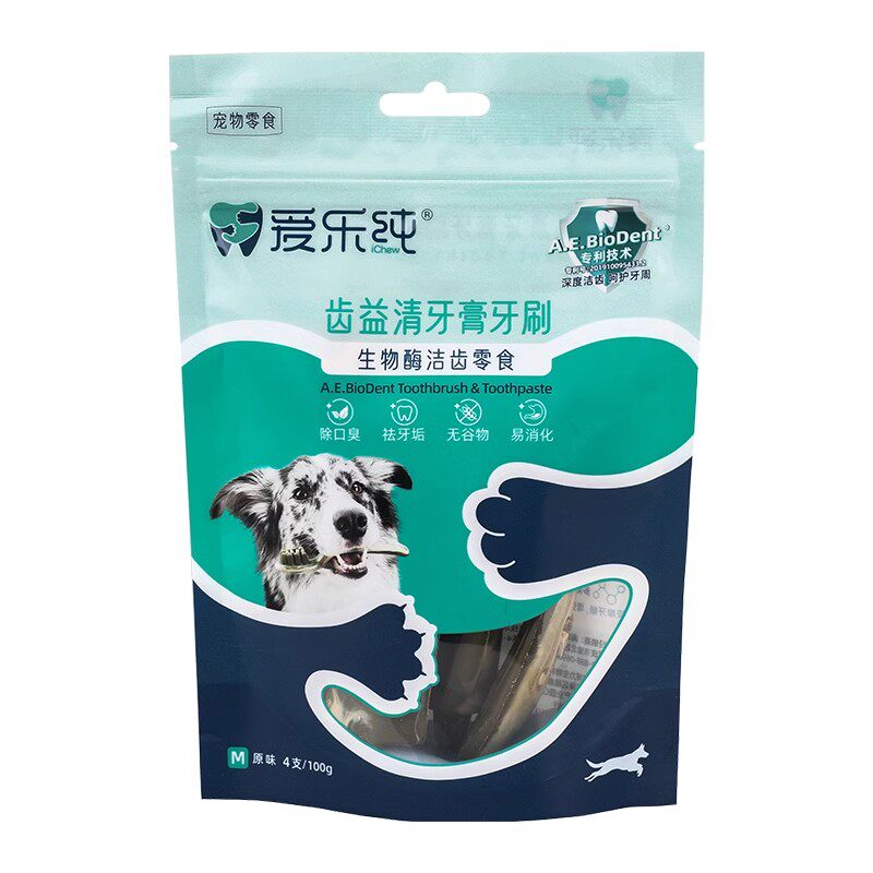 iChew爱乐纯复合酶狗狗零食成幼犬咬胶磨牙洁齿骨清洁牙齿除口臭