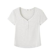三福T恤女2026新款夏季简约休闲短袖夏天穿搭短款上衣女装523806