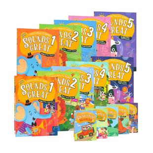原版进口Compass新Sounds Great 1 2 3 4 5级phonics自然拼读教材