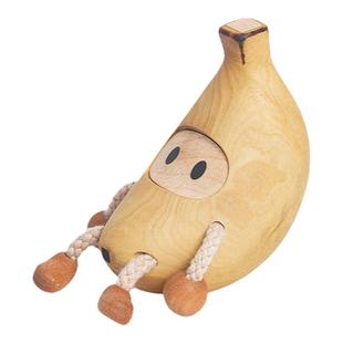 原上城啊!不蕉虑实木香蕉摆件创意可爱原创设计高端礼品日常送礼