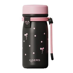 哈尔斯口袋保温杯女生高颜值水杯小巧可爱学生便携不锈钢随行杯子