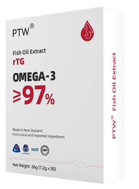 PTW鱼油omega3 高浓度rTG型98%高纯鱼油成人新西兰深海鱼油