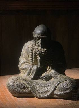 中式古风达摩佛像造景精品创意茶道茶桌装饰禅意家居玄关镇宅摆件