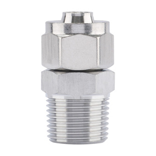 304不锈钢快拧直通终端 直通快拧接头 软管 四氟管 气管 PU管接头