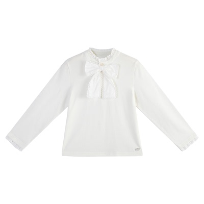 RyleeCru官方正品女童纯色打底衫女孩长袖T恤女宝宝上衣甜美