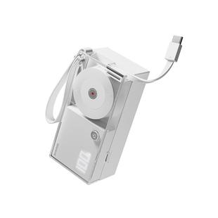 [三合一伸缩线]闪极唱片三合一充电宝器2026新款带插头自带线快充移动电源国标3C认证识便携适用于苹果17