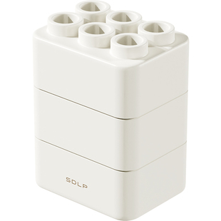 小积木一体式笔帽铅笔套笔盖铅笔套小学生铅笔头保护套可站立笔筒