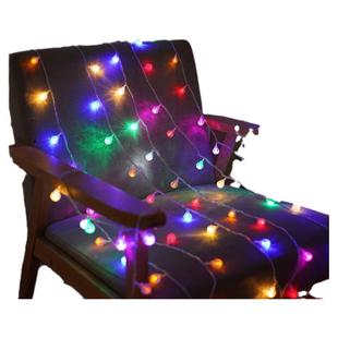 LED水晶球七彩灯闪灯串灯满天星星过新年氛围装饰布置阳台户外