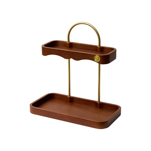 梵瀚实木香水置物架桌面高级轻奢新婚礼物梳妆台口红化妆品收纳盒