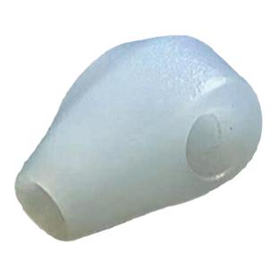 玉石小配饰白玉鲨鱼鳍三通大孔道迷你文玩和田玉鲨鱼籽料三通手持