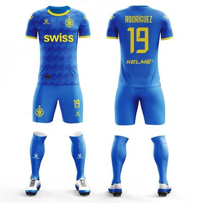 KELME/卡尔美足球服套装比赛训练服成人短袖球衣全身个性定制球衣