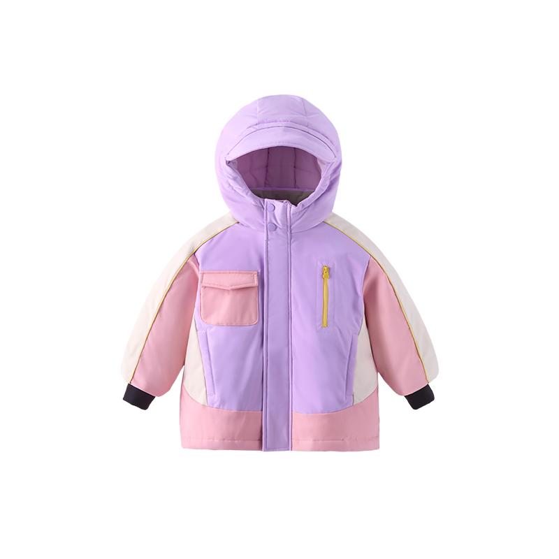 宝宝羽绒服中长款冬季宝宝开衫婴儿棉袄冬款童装加厚儿童衣服冬装