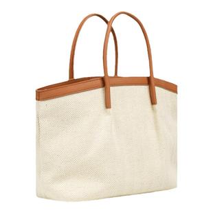 BeauToday大容量帆布包包女款秋季新款BT通勤托特包女单肩斜挎包