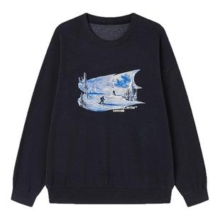 CryingCenter 3c滑雪场复古洗水圆领加绒卫衣 男女款 哭喊中心