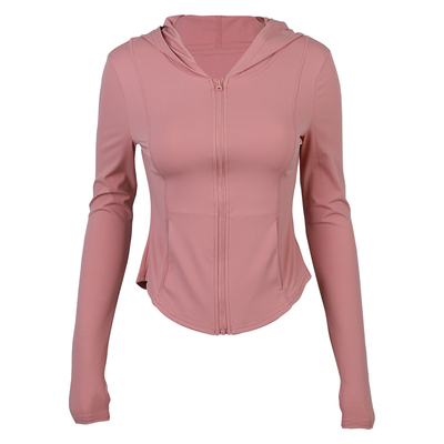 连帽运动上衣女显瘦长袖