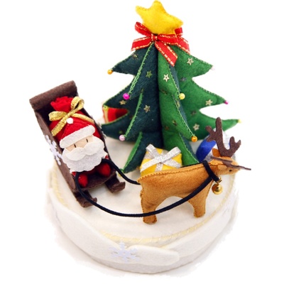 包邮免裁剪圣诞礼品diy不织布