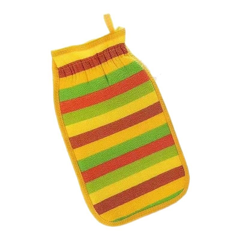 彩虹条搓澡巾男女双面搓背洗澡巾沐浴手套搓灰粗砂洗澡神器无痛